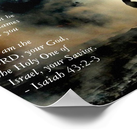 神は我々の消防士を祝福する ポスター (角)