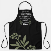 "神は我々の皈依と力である"詩篇46:1 エプロン (正面)