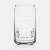 "神は我々の皈依と力である"詩篇46:1 ガラス缶 (裏面)