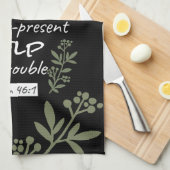 "神は我々の皈依と力である"詩篇46:1 キッチンタオル (四つ折り)