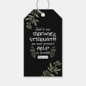 "神は我々の皈依と力である"詩篇46:1 ギフトタグ (正面)