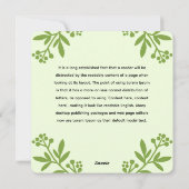 "神は我々の皈依と力である"詩篇46:1 シーズンカード (裏面)