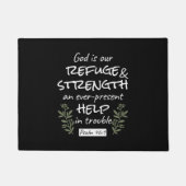 "神は我々の皈依と力である"詩篇46:1 ドアマット (正面)
