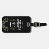 "神は我々の皈依と力である"詩篇46:1 ラゲッジタグ (正面横)