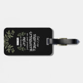 "神は我々の皈依と力である"詩篇46:1 ラゲッジタグ (裏面横)