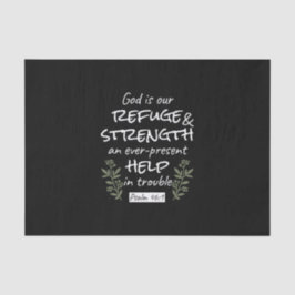 "神は我々の皈依と力である"詩篇46:1 薄葉紙