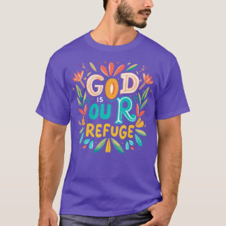 神は我々の皈依キリスト教の引用文 Tシャツ