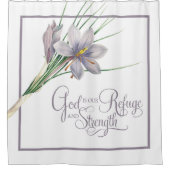 神は我々の避難所であり力である シャワーカーテン (正面)