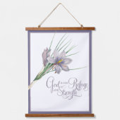 神は我々の避難所であり力である 吊り下げ型タペストリー (正面)