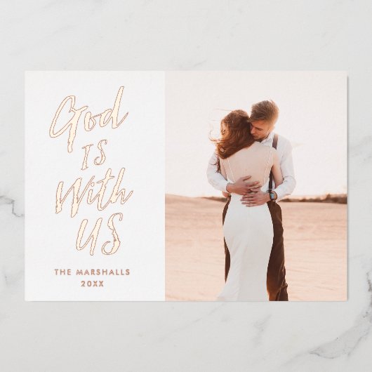 神は我々を信仰している 箔シーズンカード (正面)