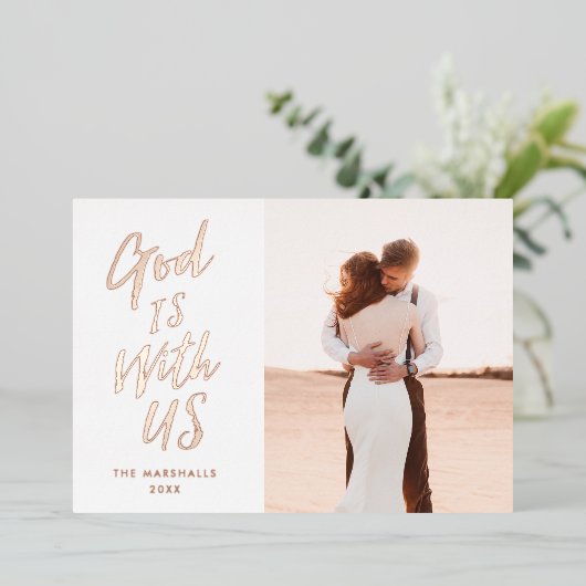 神は我々を信仰している 箔シーズンカード (立ち正面)