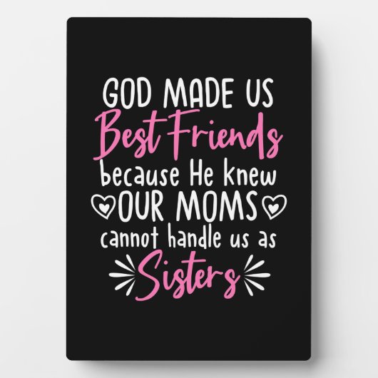 神は我々を友と最高のした フォトプラーク (正面)