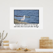 神は我々を呼び寄せ、互いを通して見つめ合う ポスター (キッチン)