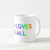 神は我々を愛す コーヒーマグカップ (正面右)