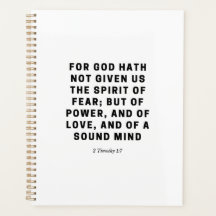 神は我々を持って与えいない | 2テモテ1:7黒