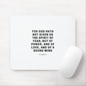 神は我々を持って与えいない | 2テモテ1:7 マウスパッド (マウス)