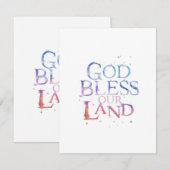 神は我らの国を祝福せよ ノートカード (正面/裏面)