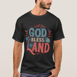 神は我らの国を祝福せよ Tシャツ