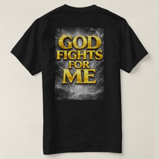 神は戦う。 Tシャツ (デザイン裏面)