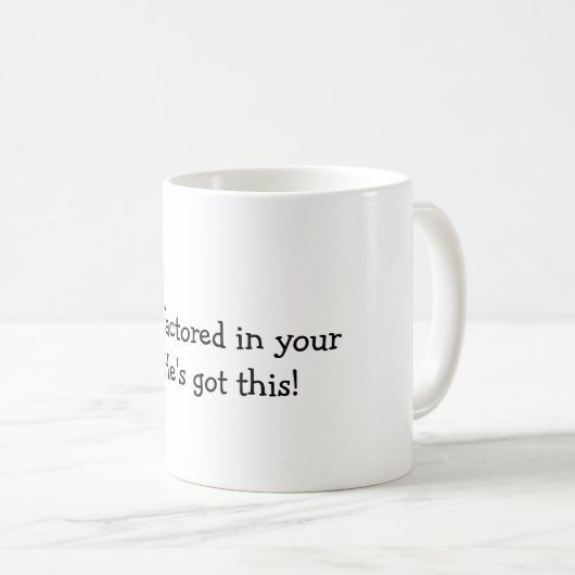 神は既にあなたの愚かさの泥沼をファクタリング コーヒーマグカップ (正面右)