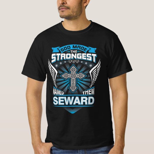 神は最も強い者を作り、スワードと名付けた Tシャツ (正面)