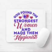 神は最強の女性歯科衛生士RDHを見つけた マウスパッド (マウス)