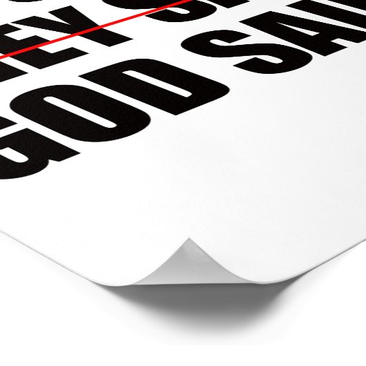 神は最後の言葉を持っている ポスター (角)