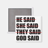 神は最後の言葉を持っている マグネット (正面/裏面)