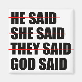 神は最後の言葉を持っている マグネット