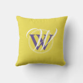 神は最終的な言い方モノグラム聖なる書物、 経典黄色を持つ クッション (裏面)