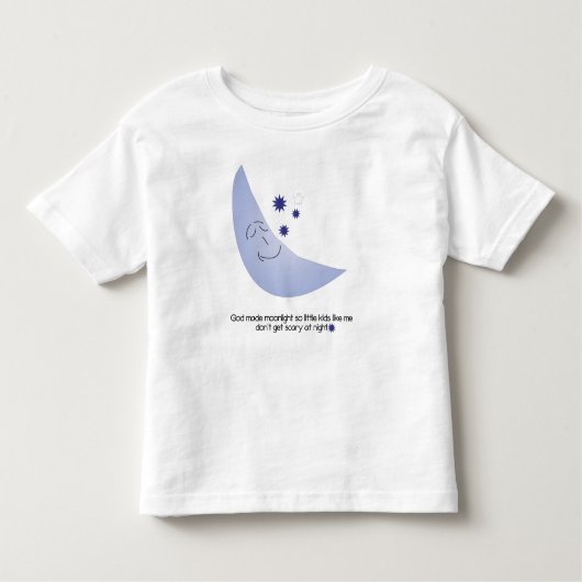 神は月明かりの幼児Tシャツを作った トドラーTシャツ (正面)