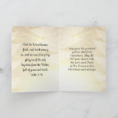 神は栄光であるヨハネ1:14聖書のクリスマス シーズンカード (内部)