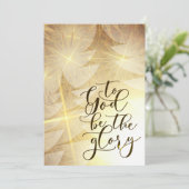 神は栄光であるヨハネ1:14聖書クリスマスフラット シーズンカード (スタンド正面)