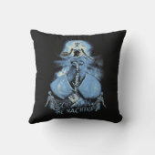 神は機械の中にある – テクノ – ディストピアデザイン クッション (裏面)