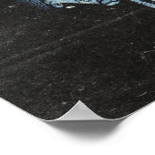 神は機械の中にある – テクノ – ディストピアデザイン ポスター (角)