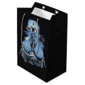 神は機械の中にある – テクノ – ディストピアデザイン ミディアムペーパーバッグ (裏面アングル)