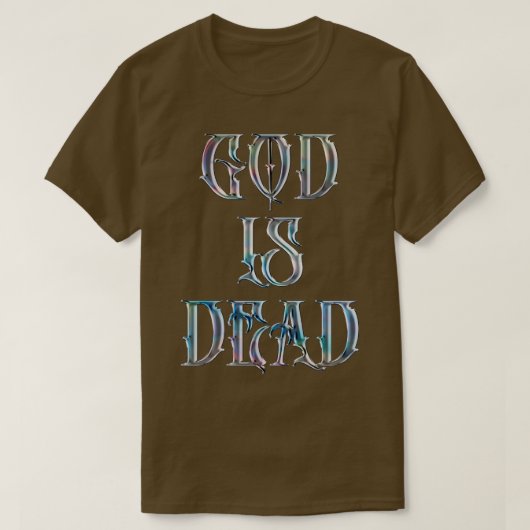 神は死んだニーチェ引用文2 Tシャツ (デザイン正面)