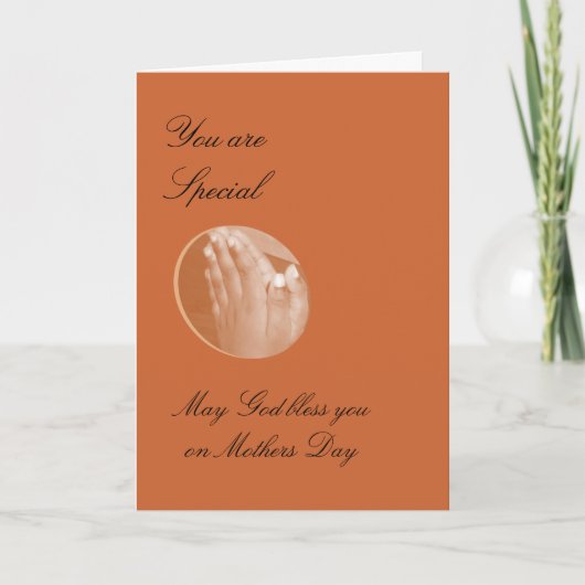 神は母の日の賛美するように カード (正面)
