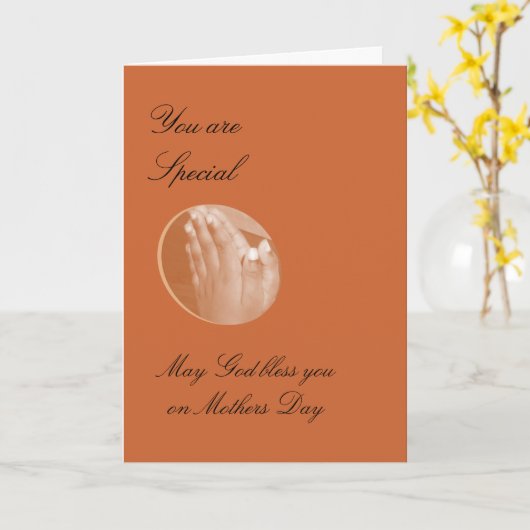 神は母の日の賛美するように カード (黄色い花)