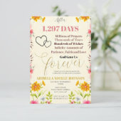 神は永遠に私たちを贈り物としてくれた 編集可能な養子縁組招待状 招待状 (スタンド正面)