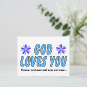 神は永遠に、永遠にあなたを愛し続ける ポストカード (スタンド正面)