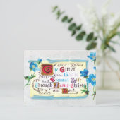 神は永遠の命であるバイブル聖句ヴィンテージ ポストカード (スタンド正面)