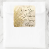 神は汝の羽毛を覆う スクエアシール (バッグ)