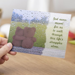 神は決して一人で歩くことを望んでおらず – I'm Here for Y サンキューカード