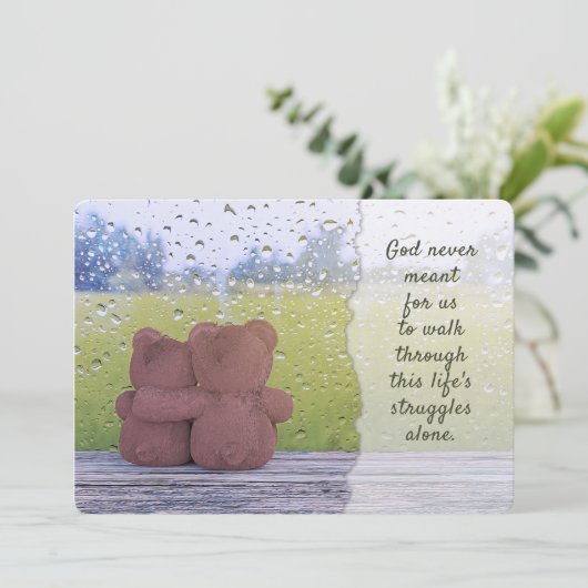 神は決して私たちが一人で歩くつもりはなかった カード (スタンド正面)