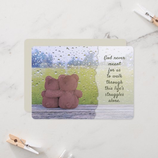 神は決して私たちが一人で歩くつもりはなかった カード (正面/裏面インサイチュ)