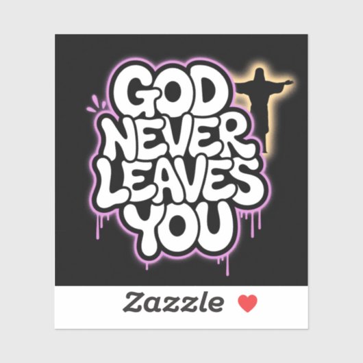 神は決して離れお前を決めない – Black Edition シール (シート)