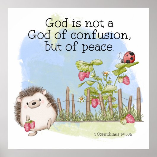 神は混乱ではなく平和の神である ポスター (正面)