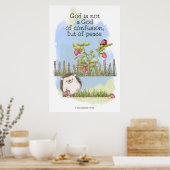 神は混乱ではなく平和の神である ポスター (キッチン)