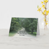 神は牧師を祝福し、詩篇118:26 カード (黄色い花)